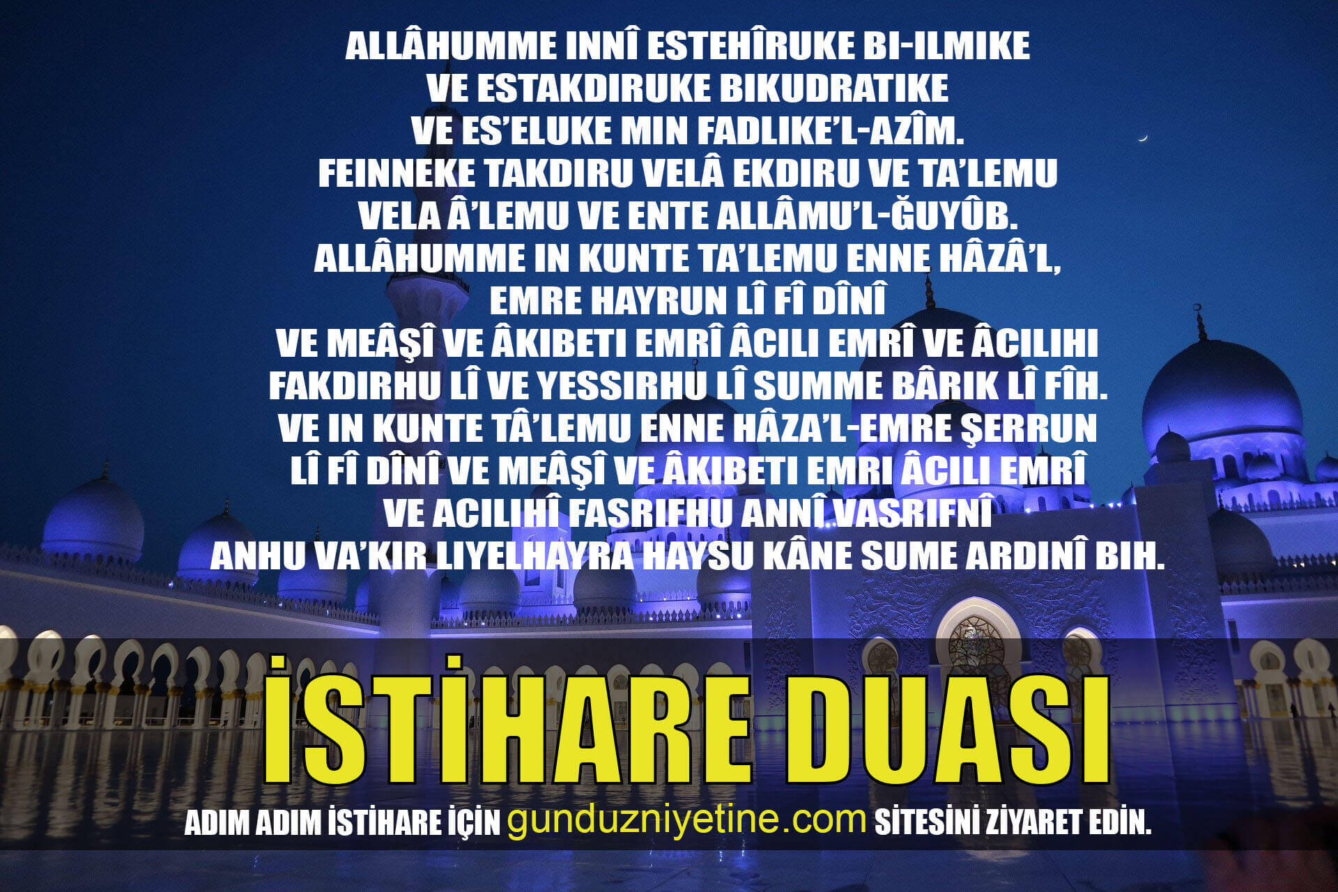 istihare duası